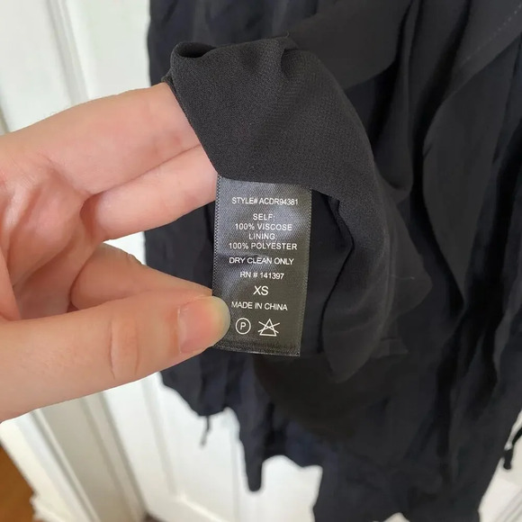 ASTR The Label Adeline Wrap Dress Black NWT Size XS Romantic Witchy Goth Flirty - Picture 8 of 8